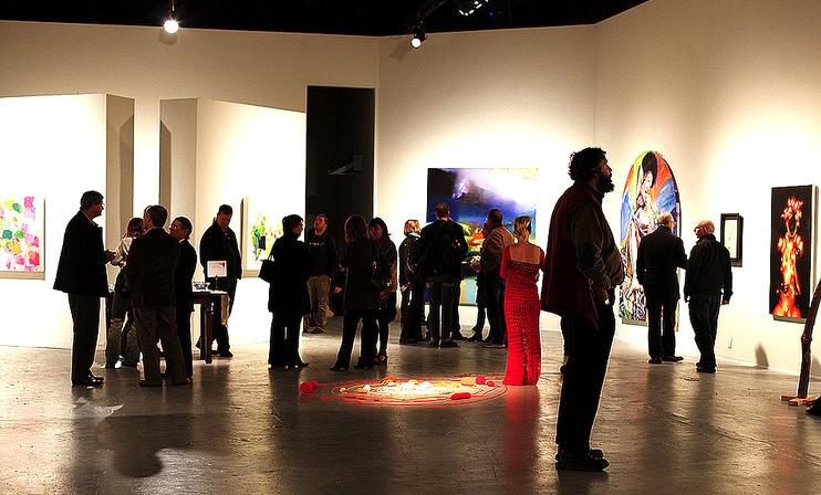 Pictured: Overturn the Artifice, a 2013 Commons Curatorial Residency Exhibition, photo by V. Crown